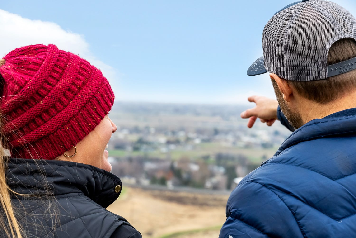 overlook couple looking over Prosser