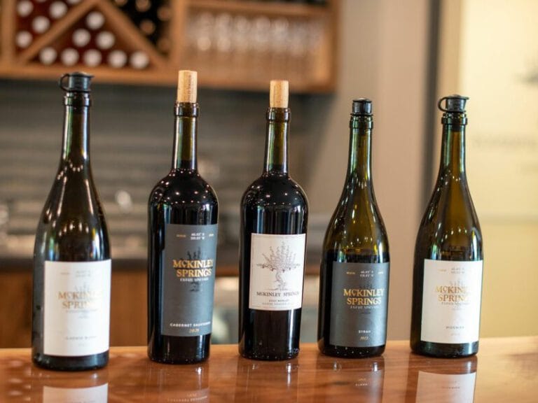 McKinley Springs wine bottles