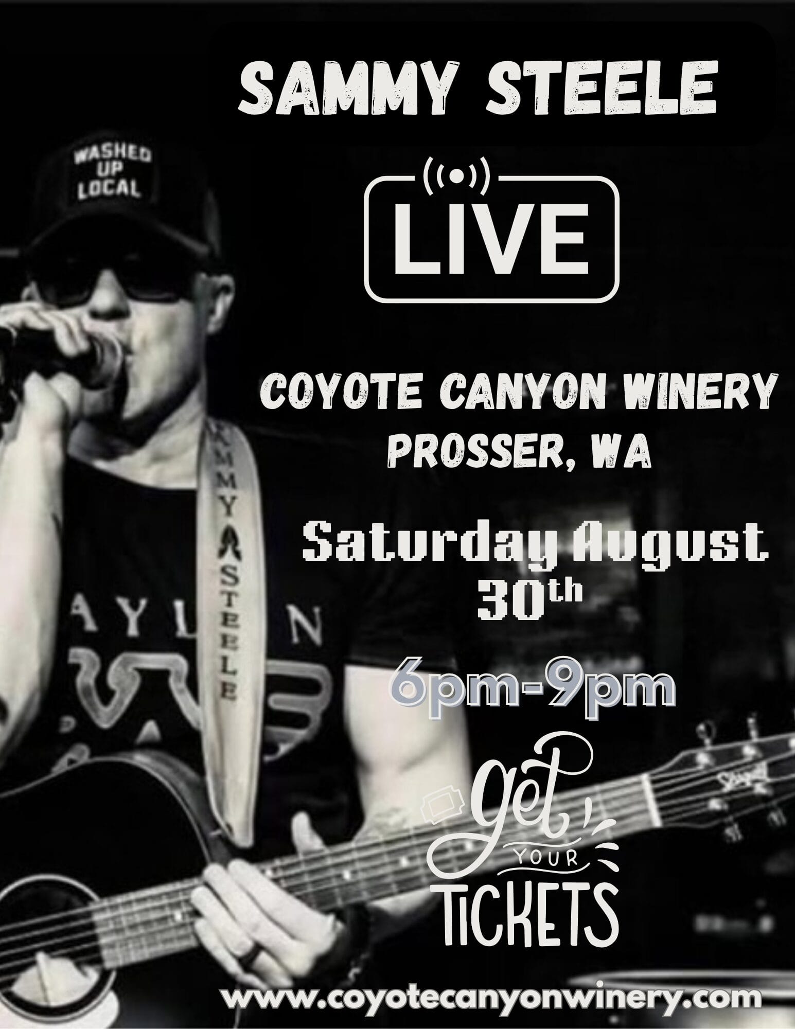 Live music event at Coyote Canyon Winery.