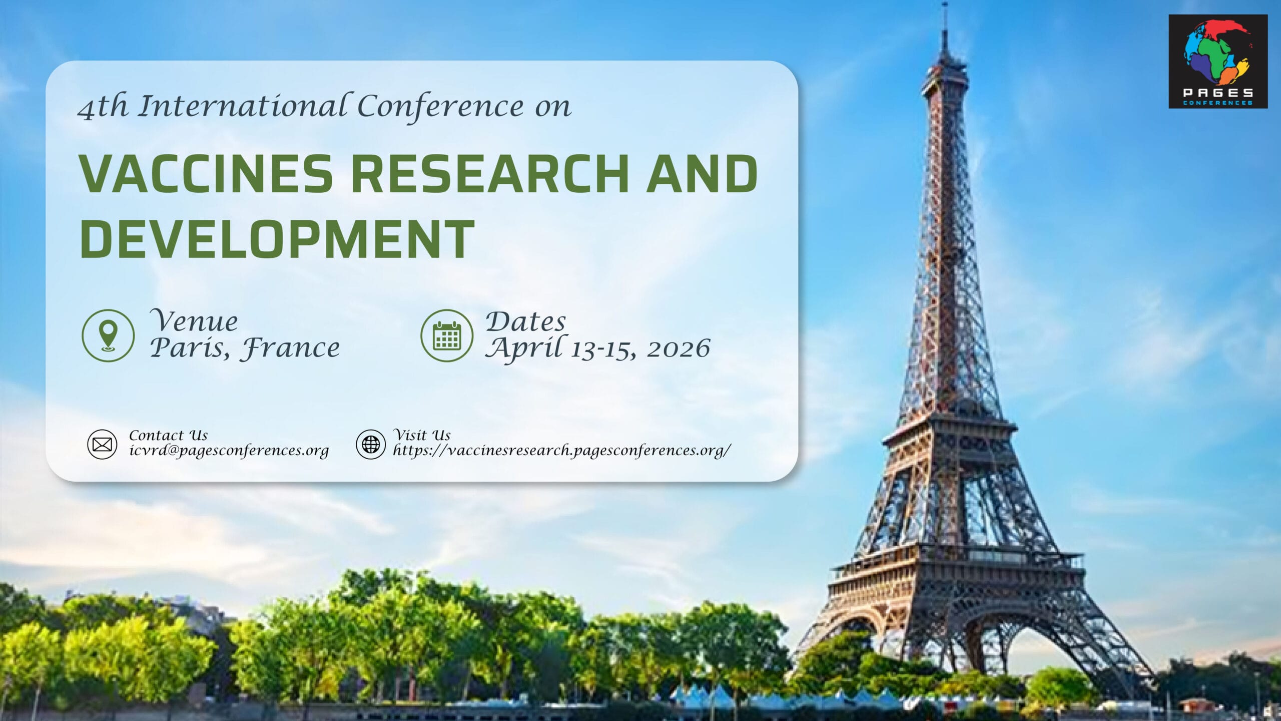 VACCINES-2026 International Vaccines Conference 2026 in Paris, France