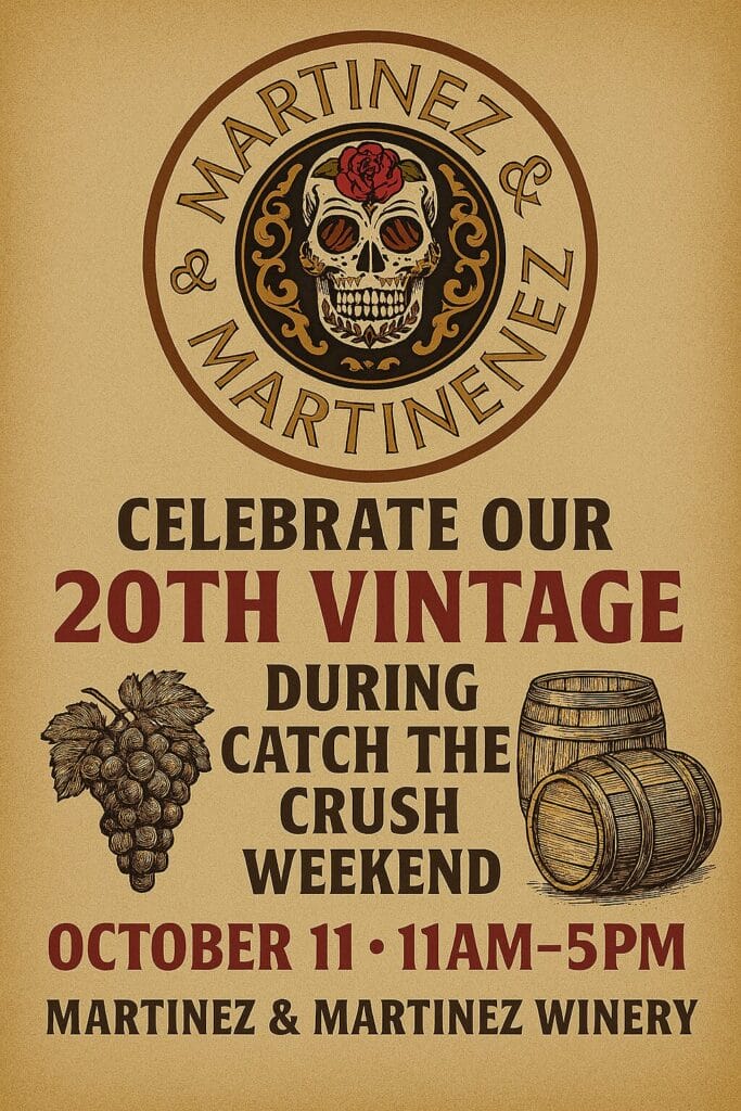 Martinez Winery 20th Vintage Celebration October 11