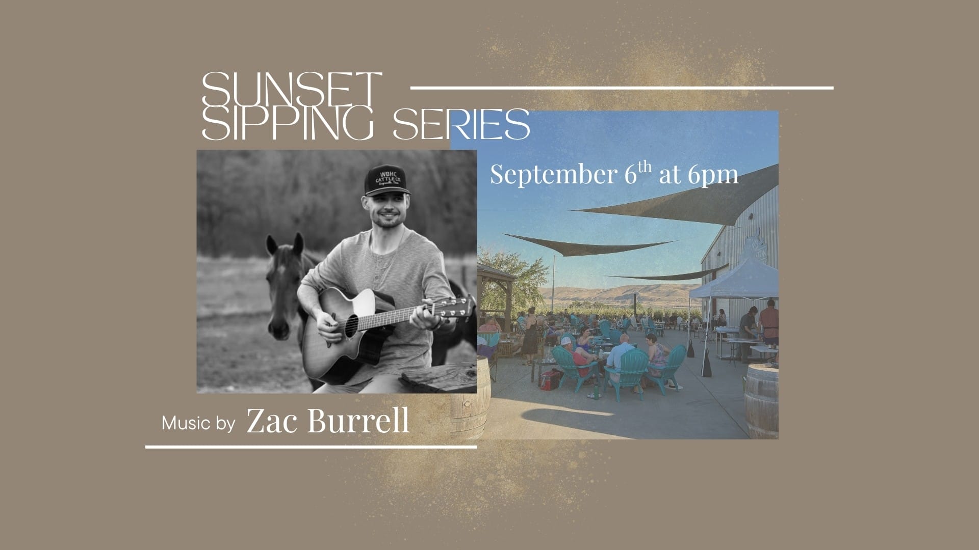 Sunset Sipping Series event with live music.