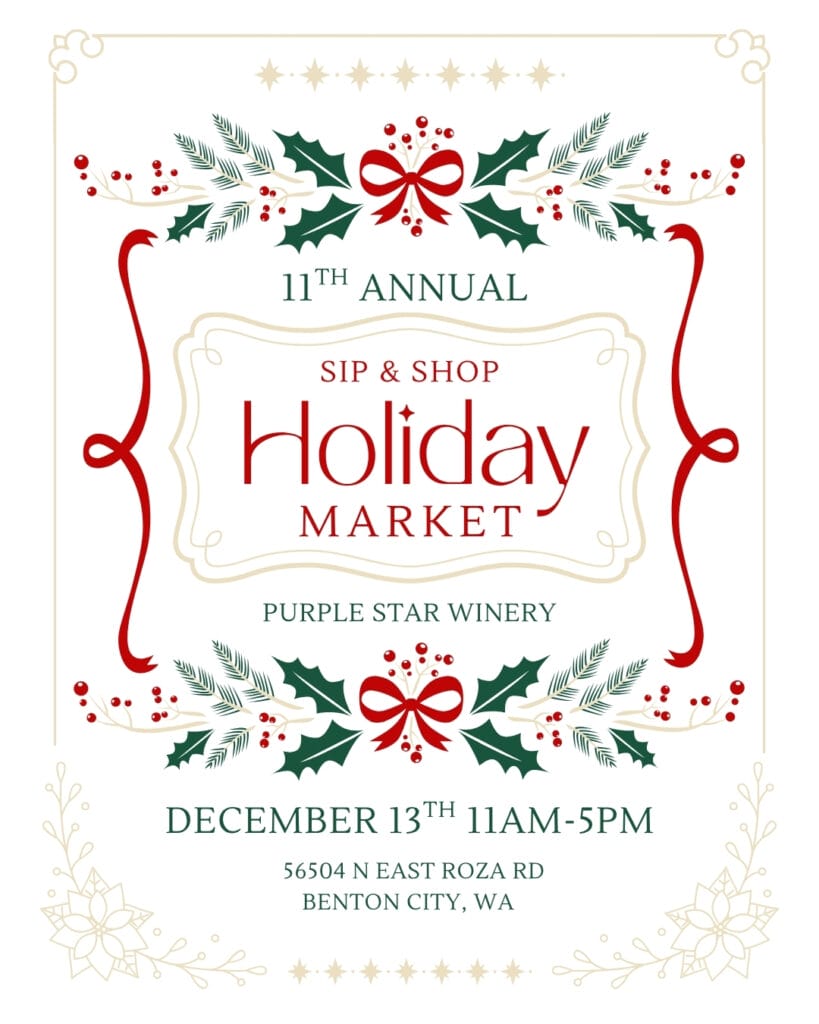 11th Annual Holiday Market at Purple Star Winery.
