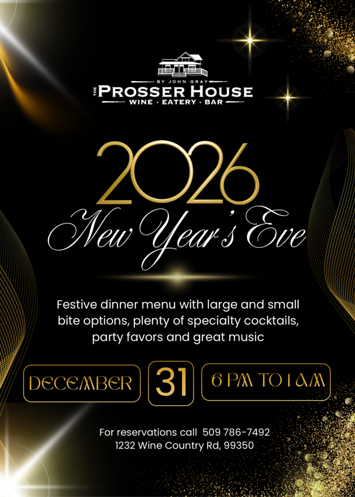 New Year's Eve 2026 celebration at Prosser House.