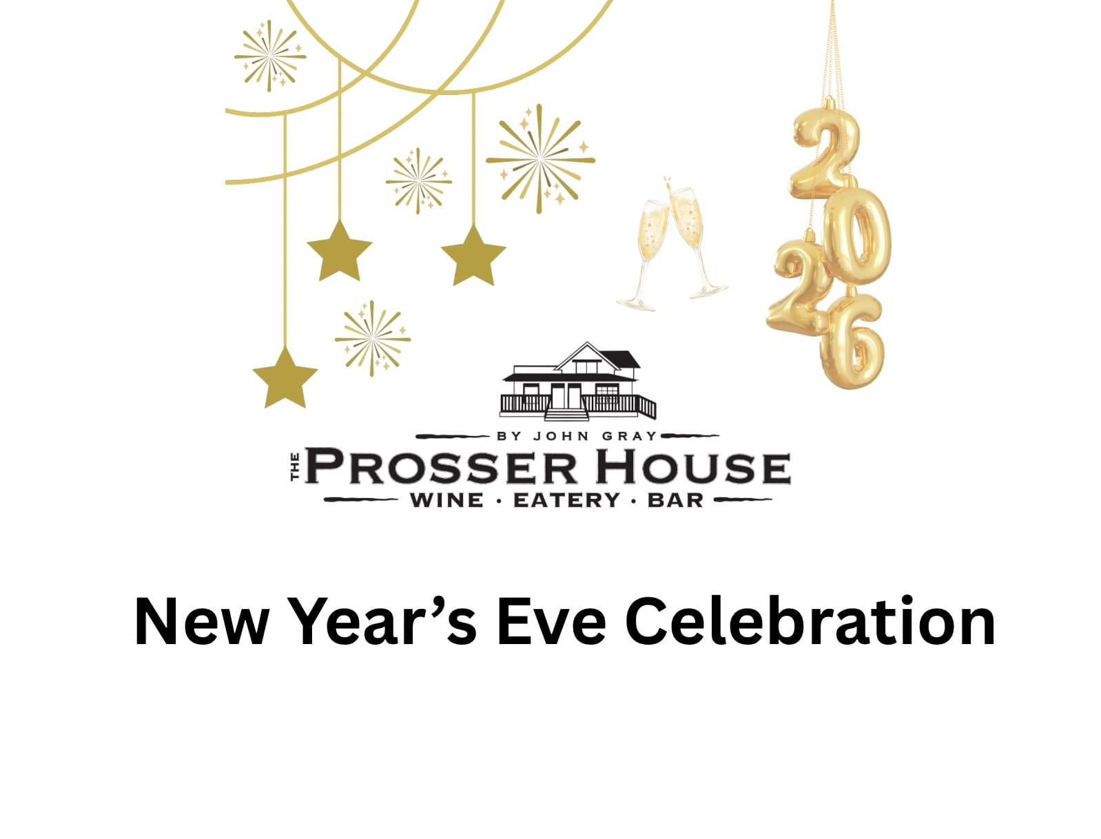 Prosser House New Year's Eve 2026 celebration