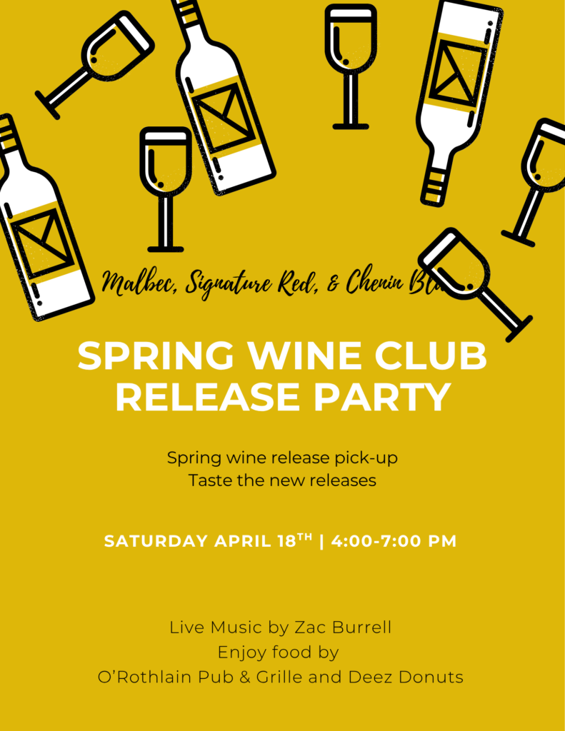 Wine bottles and glasses on yellow background.