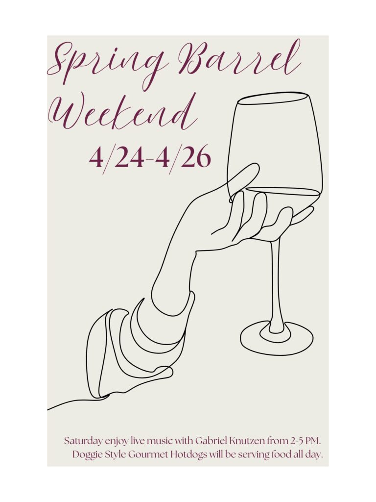 Spring Barrel Weekend event poster.