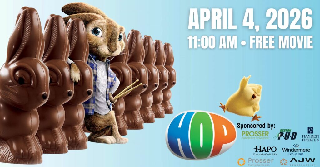 Bunny with chocolate rabbits and movie details