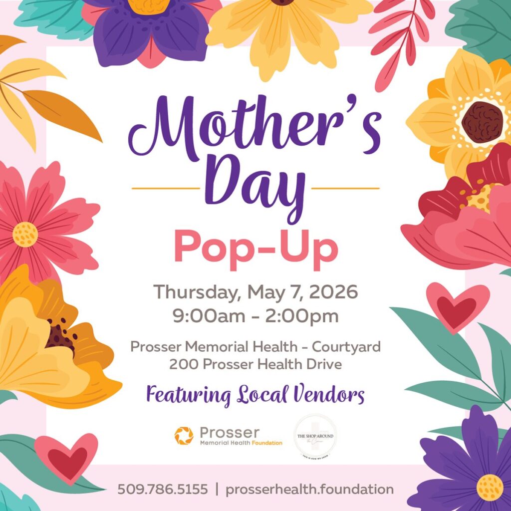 Mother's Day floral pop-up event flyer.