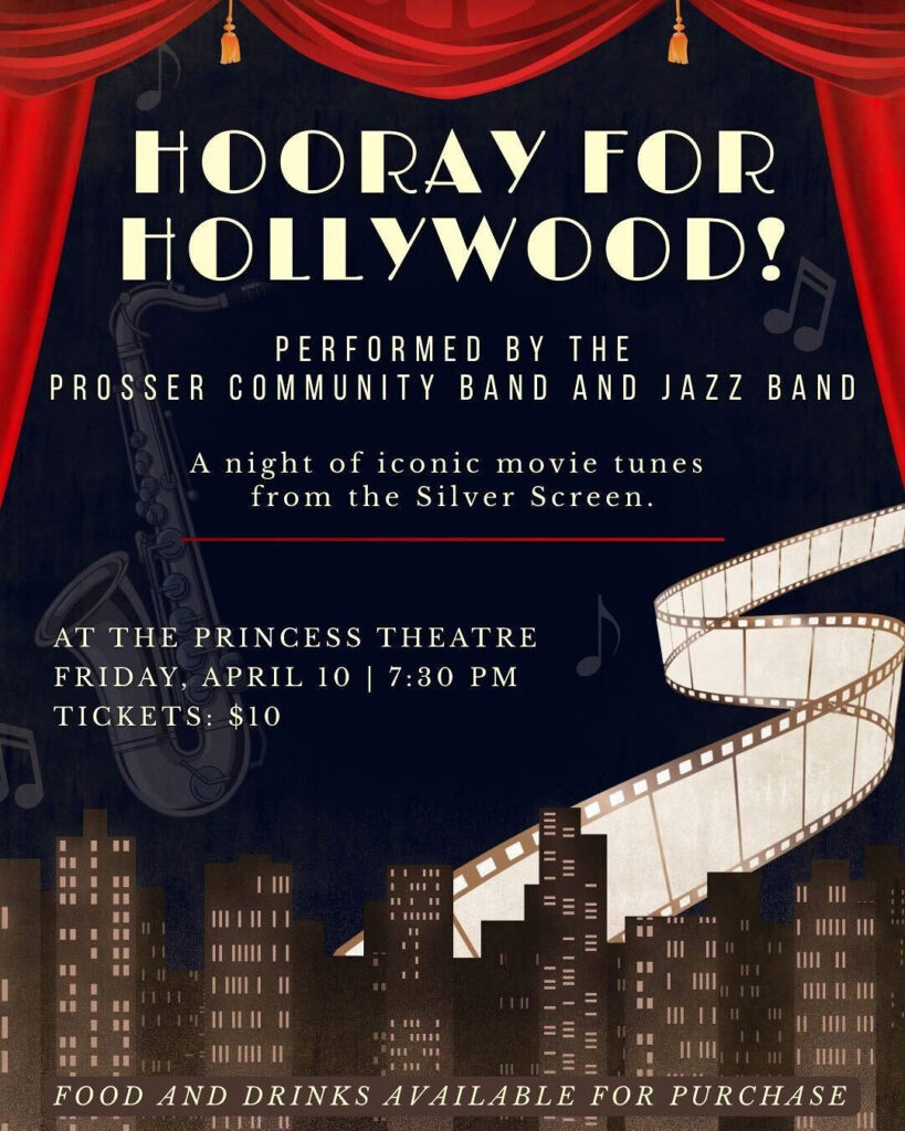 Hooray for Hollywood concert poster