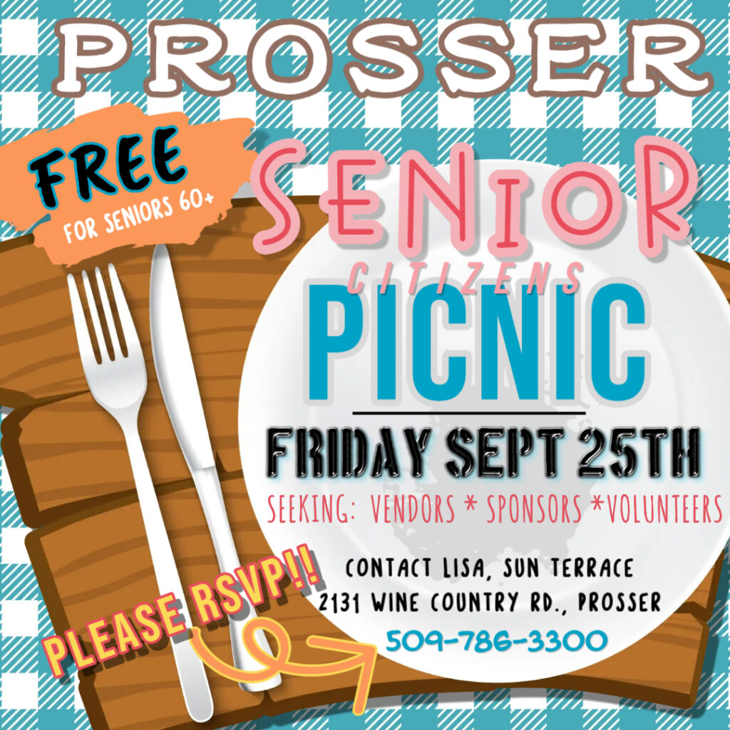 Prosser Senior Citizens Picnic event flyer