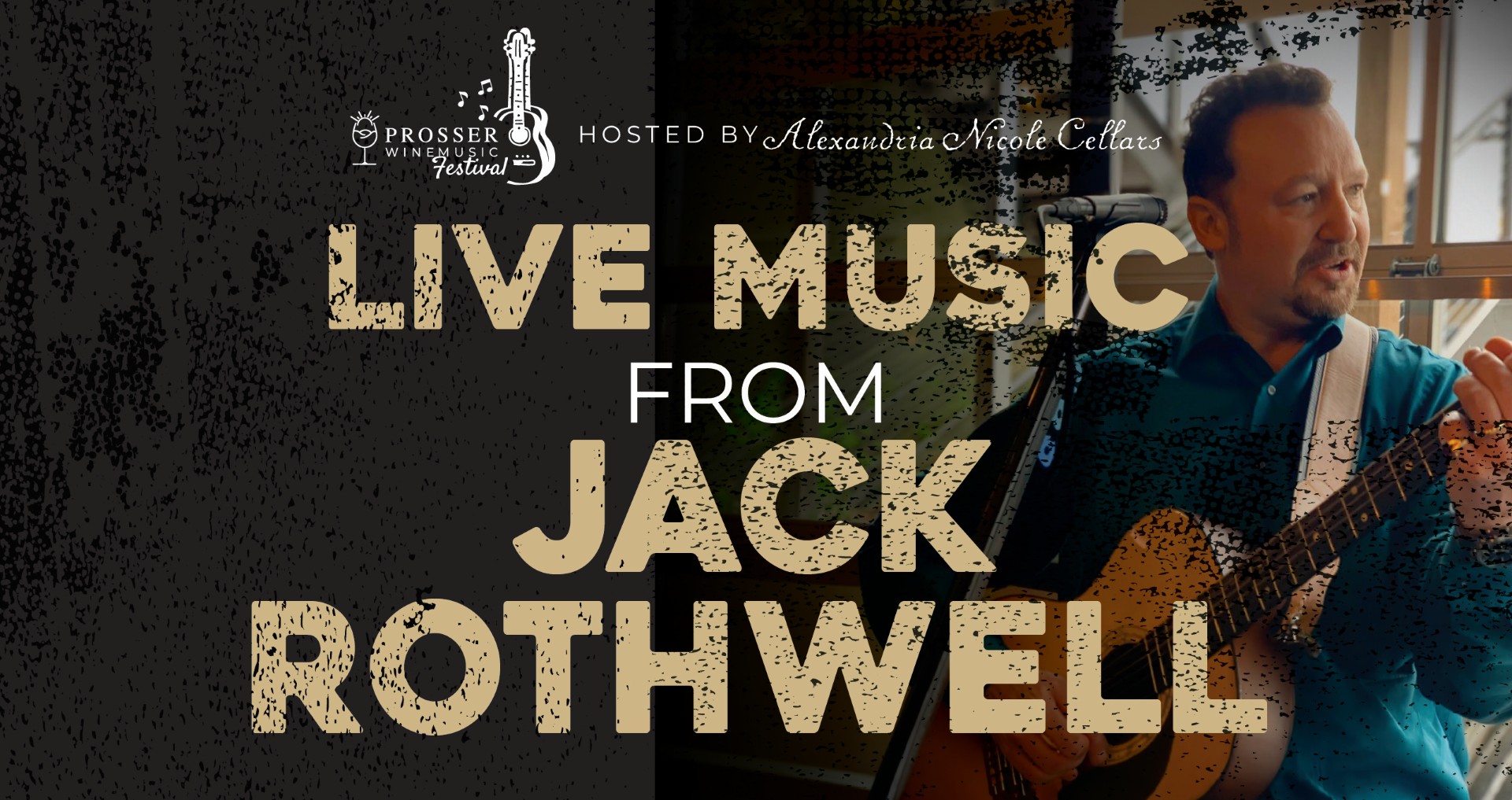 Live music poster featuring guitarist Jack Rothwell