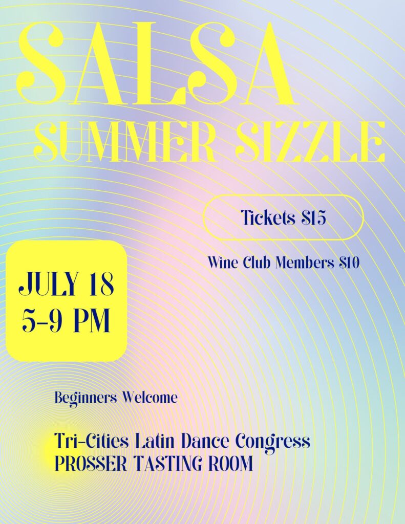 Salsa Summer Sizzle event poster with details