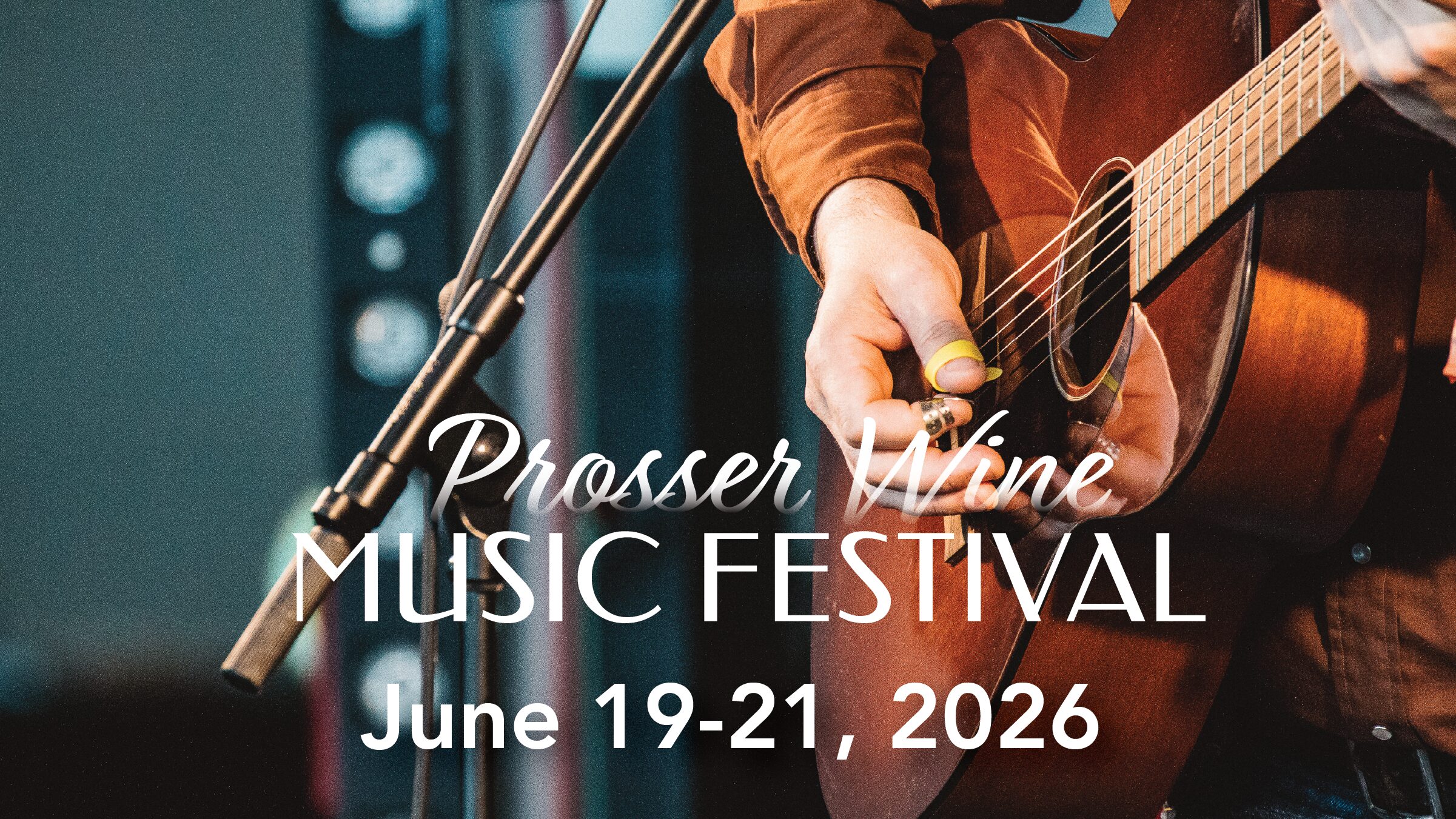 Guitarist performing at Prosser Wine Music Festival