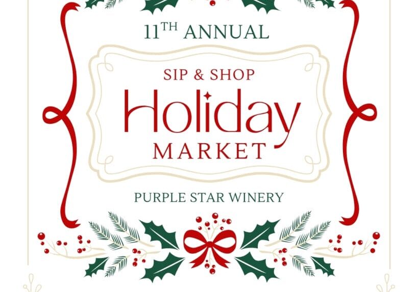 11th Annual Holiday Market at Purple Star Winery.