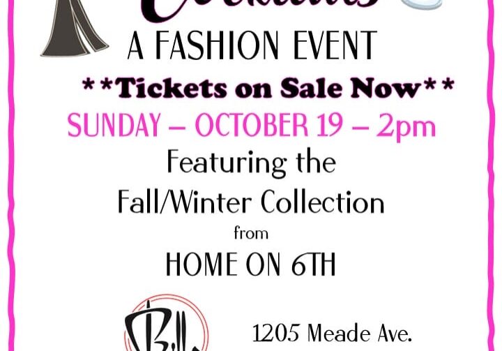 Couture & Cocktails fashion event on October 19.