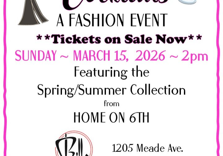 Couture Cocktails fashion event March 15, 2026, 2pm.