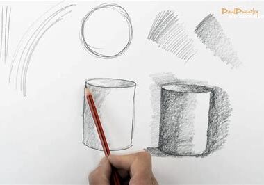 Sketching techniques on paper