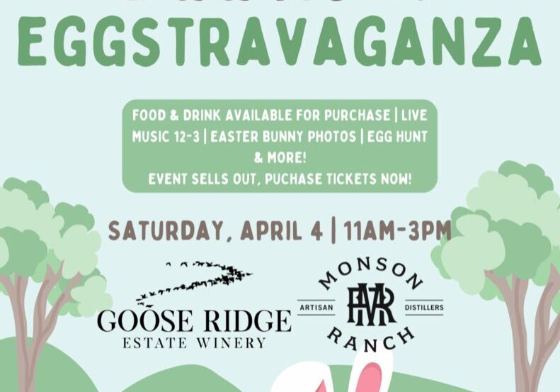 Goose Ridge Easter egg hunt event promotion.