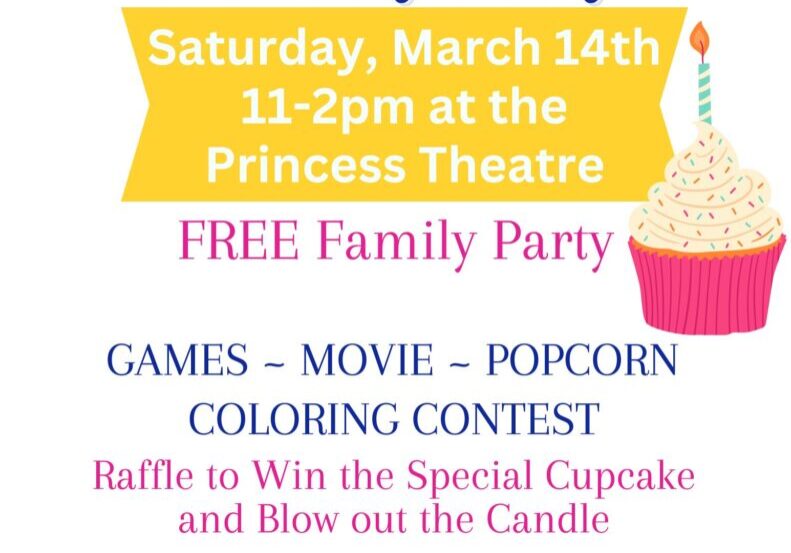 Prosser birthday party at Princess Theatre March 14.