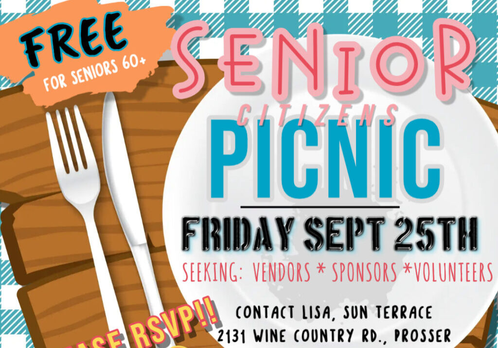 Prosser Senior Citizens Picnic event flyer