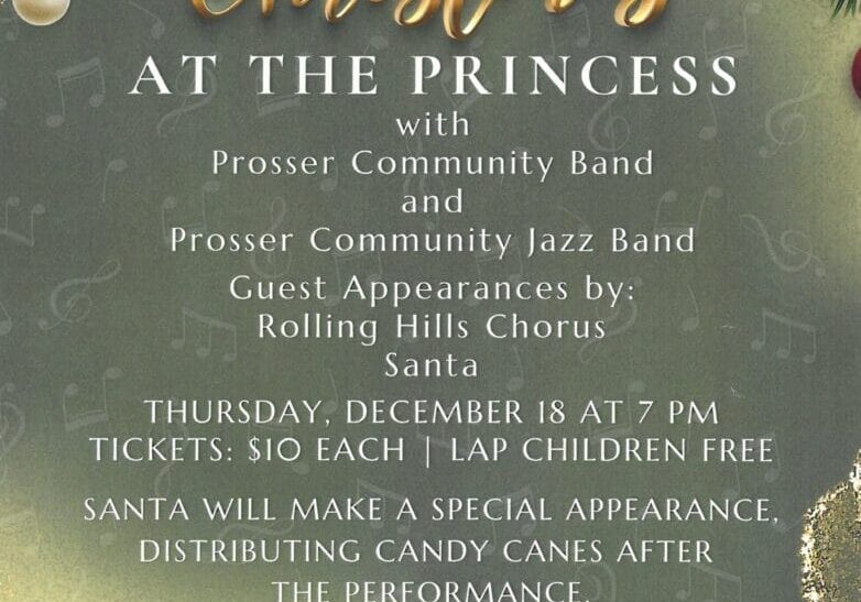 Christmas event with community bands and Santa appearance.