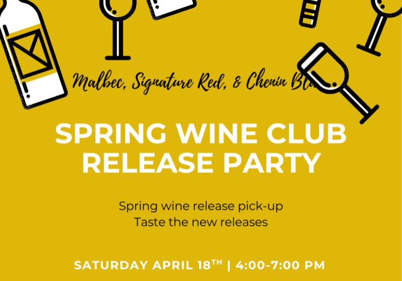 Wine bottles and glasses on yellow background.