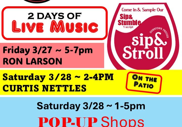 Event poster for Sip & Stroll Weekend