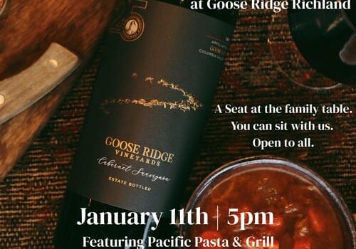 Sunday supper event at Goose Ridge with pasta.