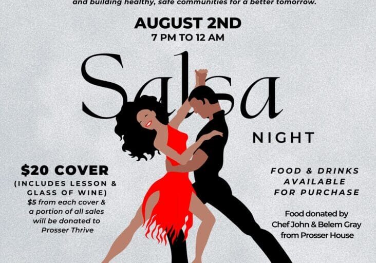 Salsa night fundraiser for Prosser Thrive Youth Cafe.