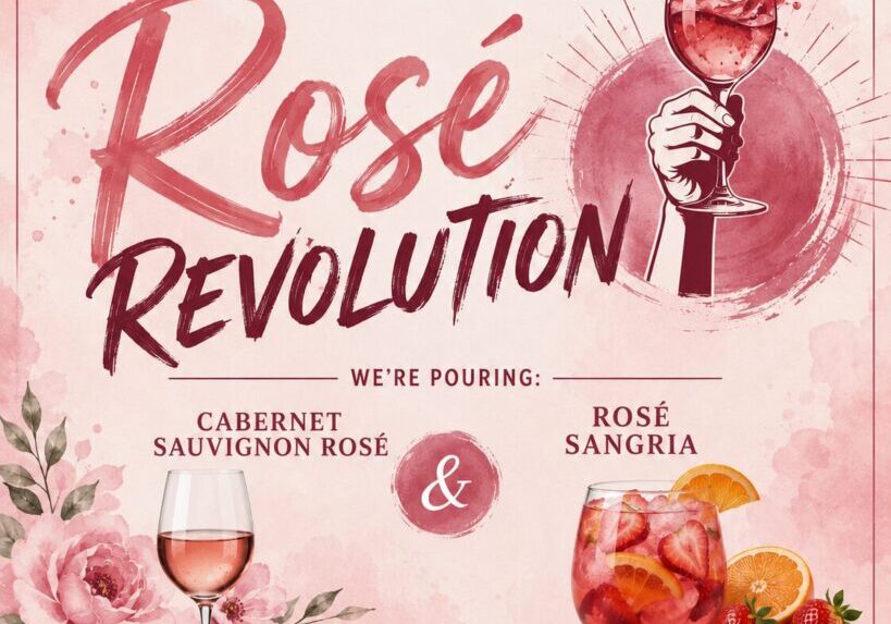 Daven Lore Winery Rosé Revolution sale poster